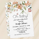 Recherche de peony baby shower invitations Moderne