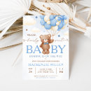 Recherche de balloon baby shower garçon invitations Nous pouvons attendre