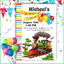 Recherche de tous à bord invitations Choo choo train