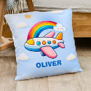 Recherche de avion coussins Aquarelle