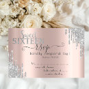 Recherche de or rose chic invitations Argent