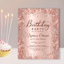 Suche nach für 60 geburtstag einladungen Rose gold glitzer