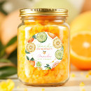 Recherche de orange fruit autocollants Baby shower d'été