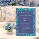 Recherche de motif léopard invitations Bleu
