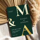Recherche de emerald green mariage invitations Moderne