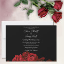 Recherche de rose et noir mariage invitations Blanc