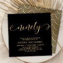 Recherche de typographie élégante chic invitations Noir et or