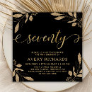 Recherche de 70 anniversaire invitations Noir