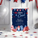 Recherche de sucettes invitations Rouge blanc et bleu