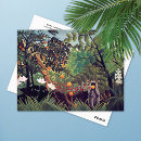 Recherche de paysage exotique cartes postales Henri rousseau