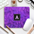 Recherche de motif pourpre tapis souris Monogramme