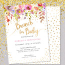 Recherche de brunch baby shower fille invitations Rose