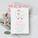 Recherche de western baby shower fille invitations Rose