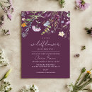 Recherche de pourpre de baby shower invitations Floral