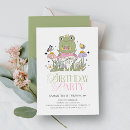 Recherche de grenouille de fille invitations Fête d'anniversaire