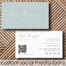 Recherche de tons de vert cartes visite Marque marketing