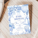 Recherche de girafe bleue invitations Toile de jouy
