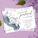 Recherche de elephant baby shower invitations Petit cacahuète