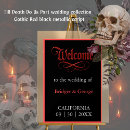 Recherche de halloween mariage signalisations De bienvenue du gothique