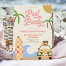 Suche nach retro pool party einladungen Girl
