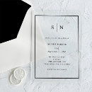 Recherche de frontière invitations Initiales ou monogramme