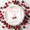 Recherche de cerises serviettes Baby shower fille