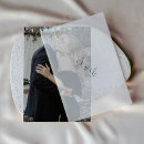 Recherche de feuille simple invitations Bride