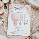 Recherche de hot air balloon invitations Rose