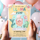 Recherche de llama anniversaire invitations Turquoise