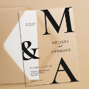 Recherche de modèles blancs de mariage invitations Minimaliste