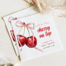 Recherche de cerises serviettes Arc rose