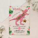 Recherche de dinosaure rose invitations Rose et or