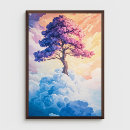 Suche nach abstrakter baum poster Blau