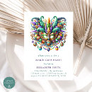 Recherche de masque de mardi gras invitations Violet