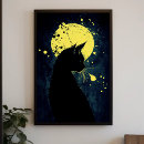 Suche nach silhouette der schwarzen katze poster Schwarzkatze
