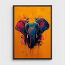 Suche nach bunter elefant poster Tierwelt