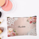 Recherche de dentelle cosmétiques pochettes Rose