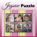 Recherche de rayures roses puzzles Pour tous