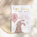 Recherche de lapin rose invitations Fête d'anniversaire