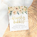 Recherche de modern floral bridal shower invitations Brunch et bulle