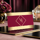 Recherche de rouge or cartes visite Luxe