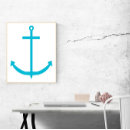 Recherche de ancre nautique posters Bleu