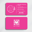 Recherche de fuchsia rose cartes visite Code qr