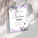 Recherche de papillon lilas pourpre invitations Quinceañera mis quince 15