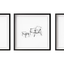 Recherche de croquis vintage posters Dessin