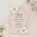 Recherche de foil 16ans anniversaire invitations Tendance
