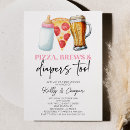 Recherche de pizza baby shower invitations Moderne