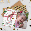 Recherche de dinosaure rose invitations Rose et or