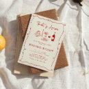 Recherche de amore invitations Rouge