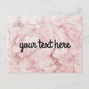 Recherche de marbre rose cartes postales Élégant